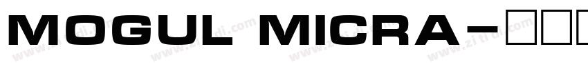 Mogul Micra字体转换